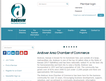 Tablet Screenshot of andoverchamber.com